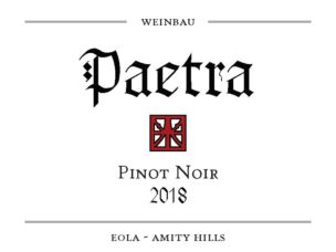 Paetra Pinot Noir Eola Amity Hills