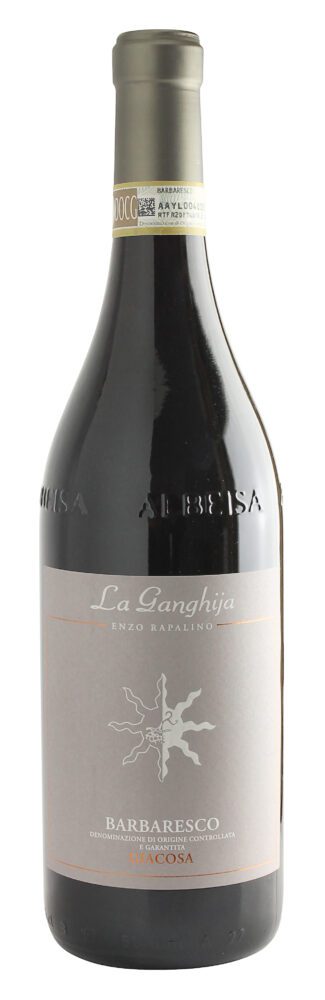 Barbaresco red wine bottle