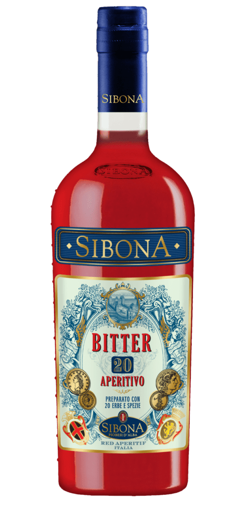 Red Sibona Bitter 20 aperitif bottle