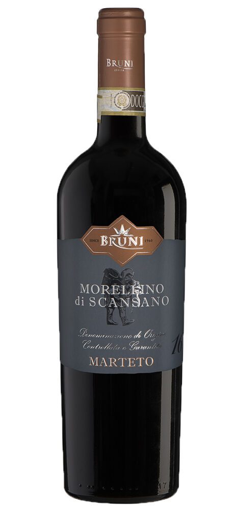 Bruni Morellino di Scansano red wine bottle