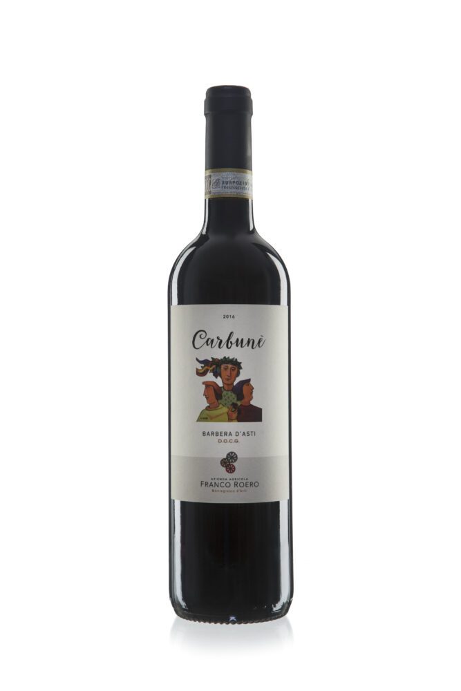 Bottle of Barbera d'Asti red wine