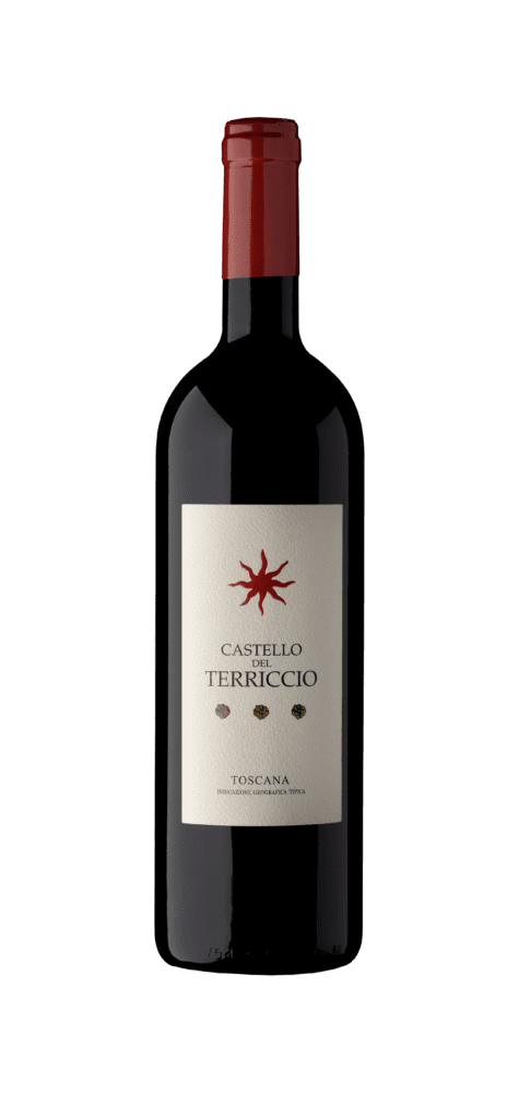Bottle of Castello del Terriccio red wine