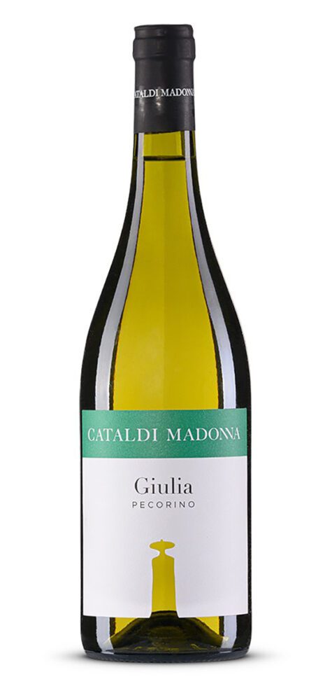Bottle of Giulia Pecorino white wine
