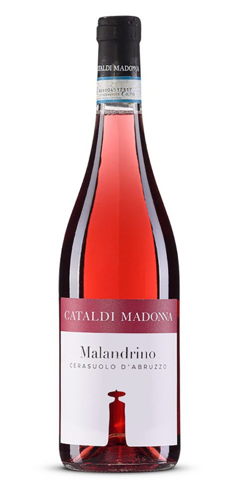 Cataldi Madonna Malandrino rosé wine bottle