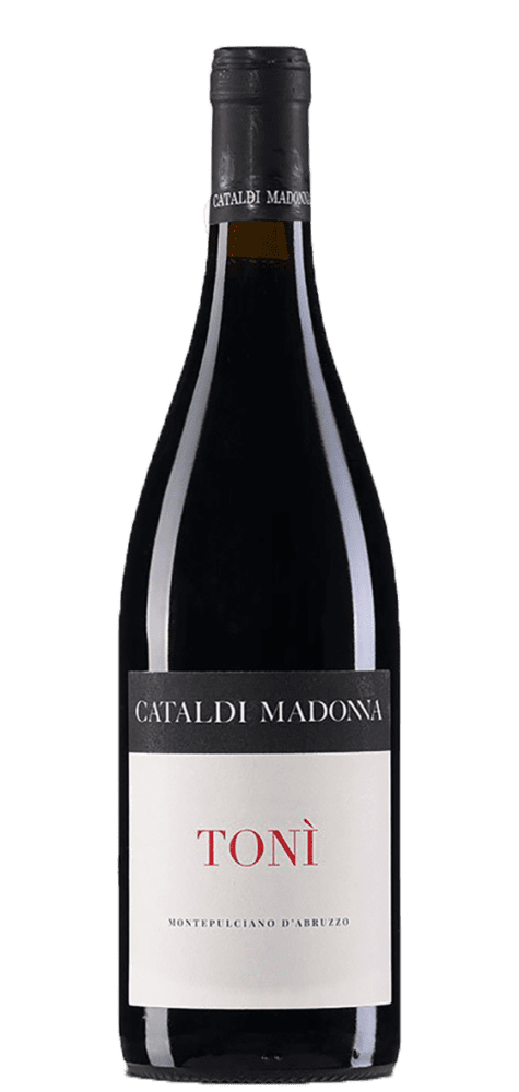 Bottle of Tonì Montepulciano d'Abruzzo wine