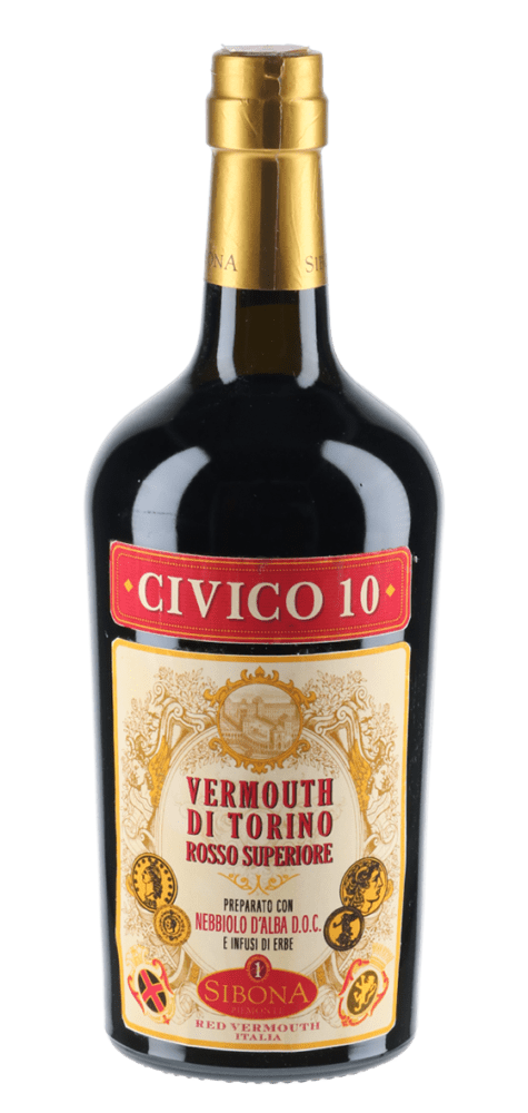 Bottle of Civico 10 red vermouth