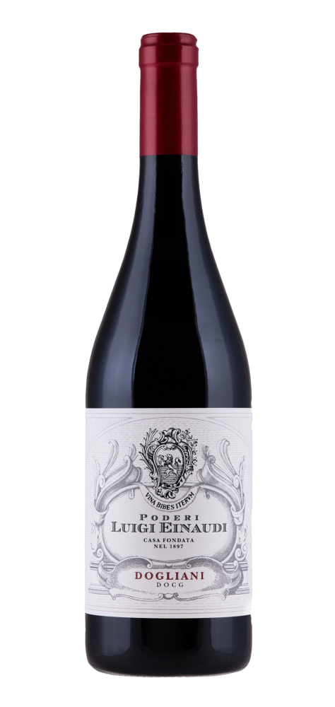 Bottle of Luigi Einaudi Dogliani red wine