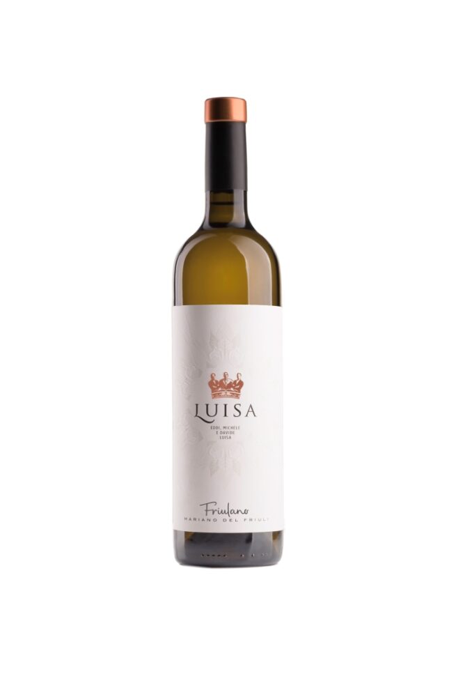 Luisa Friulano wine bottle full view