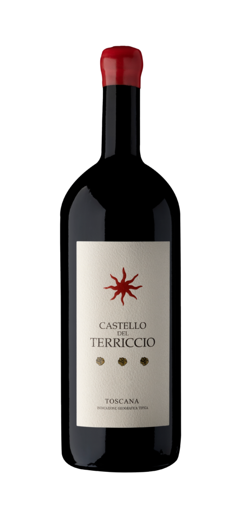 Bottle of Tuscan red wine