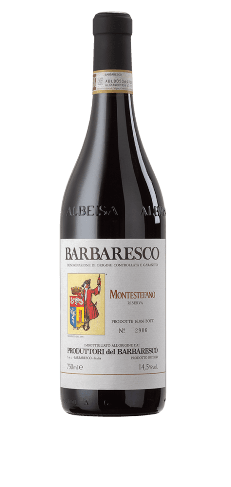 Barbaresco red wine bottle