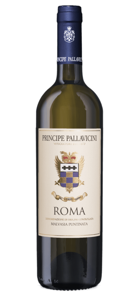 Bottle of Principe Pallavicini Roma Malvasia wine