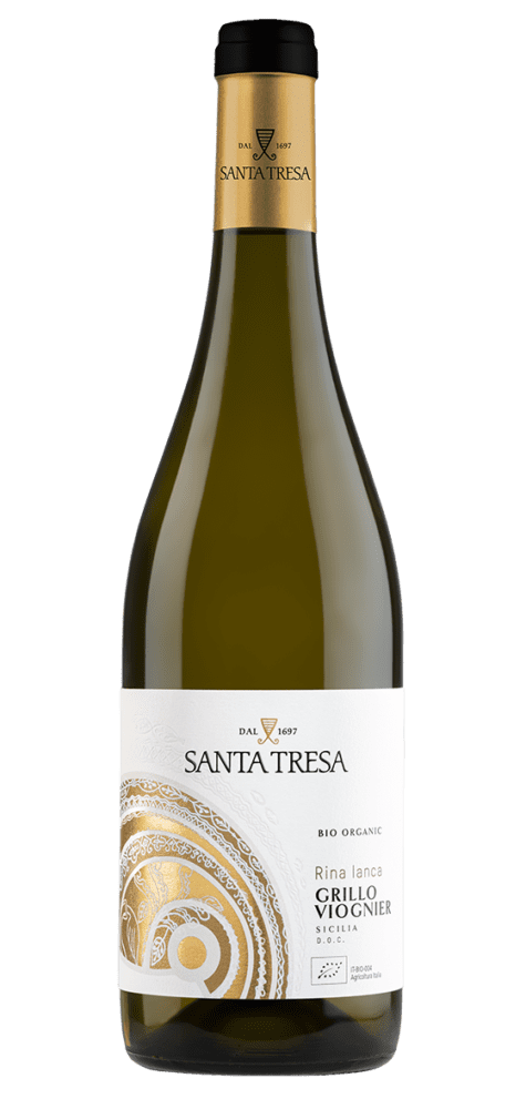 Santa Tresa Grillo Viognier white wine bottle