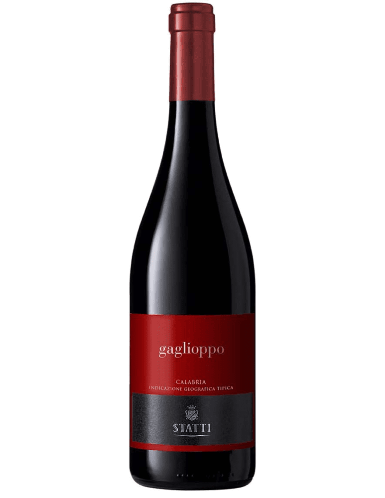 Bottle of Gaglioppo red wine