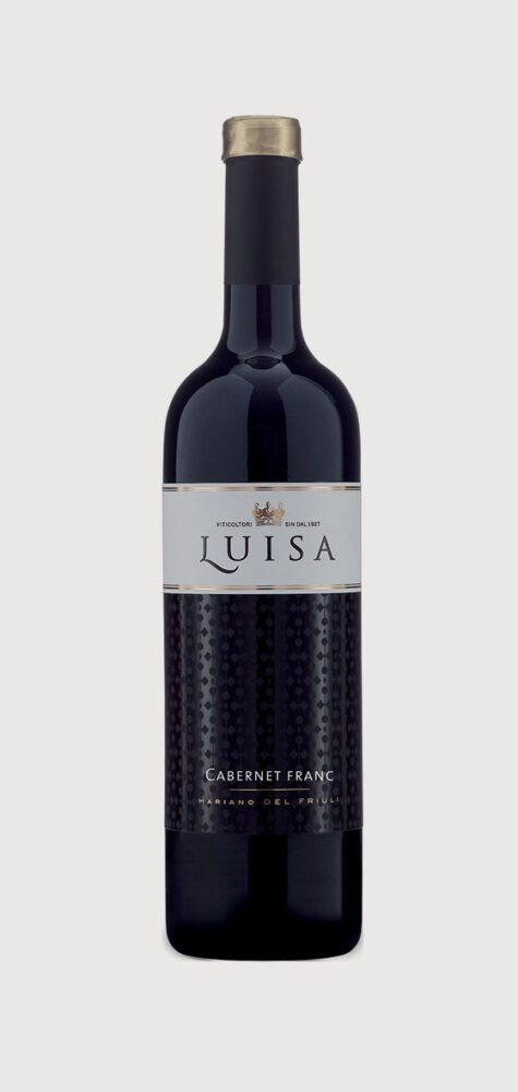 Luisa Cabernet Franc wine bottle.