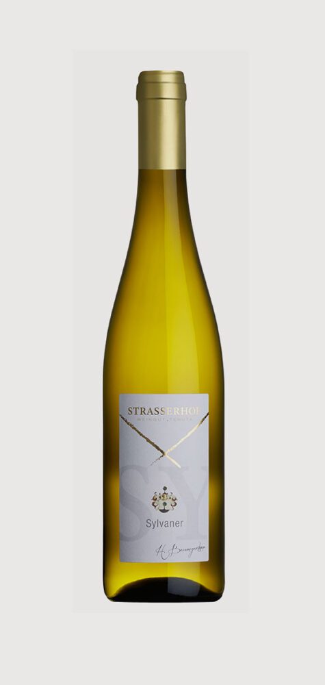 Bottle of Sylvaner white wine.