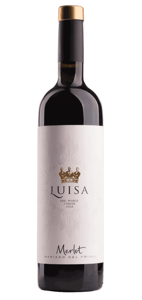 Bottle of Luisa Merlot red wine