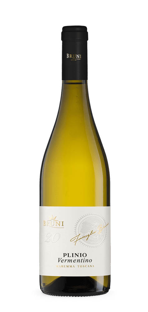 Plinio Vermentino white wine bottle